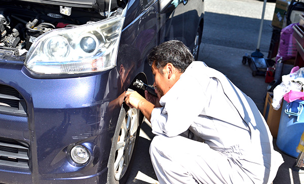 入庫車の徹底チェック